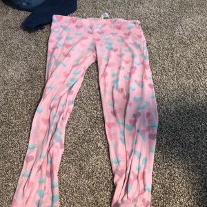 Girls, pink pajama pants